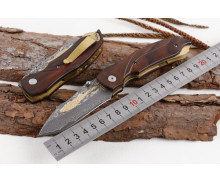 Damascus Steel Blade Whale Folding Outdoor Camping Survival Portable Multifunctional EDC Tool Pocket Knife UD405167
